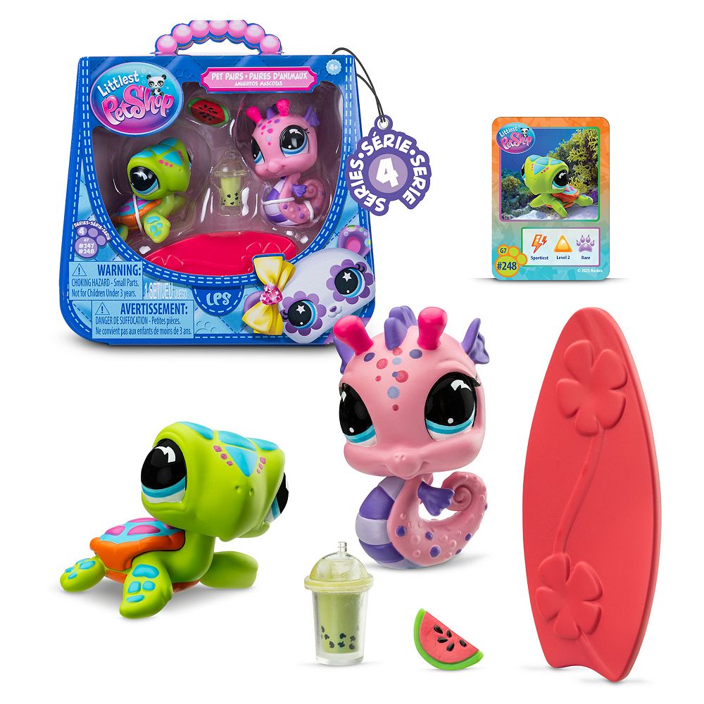 Lot 11 Figurines Littlest Pet Shop – Océan – Poisson, Lion De Mer, Hippocampe – Hasbro