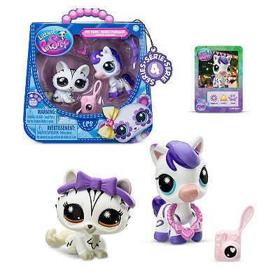 Figurine PETSHOP ZEBRE N°4-162, Marque Hasbro Littlest Pet Shop, Occasion