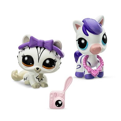 Littlest Pet Shop Pet Pairs - Zebra & Tiger Cat Stylin' Stripes Set