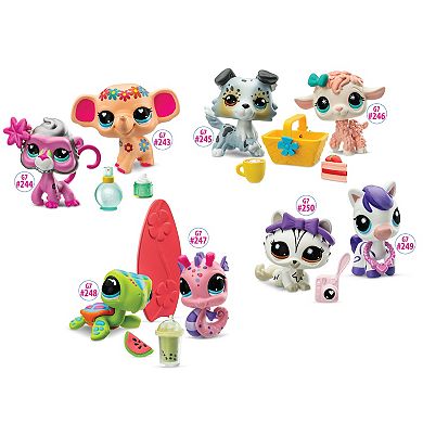 Littlest Pet Shop Pet Pairs - Zebra & Tiger Cat Stylin' Stripes Set