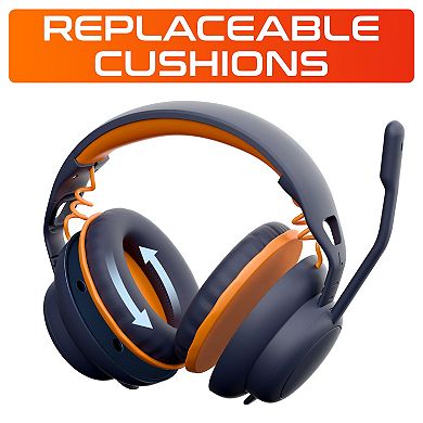Delton Ascent Replacement Ear Cushions for Kids Learning Computer Headset 3-Pack, Midnight Blue