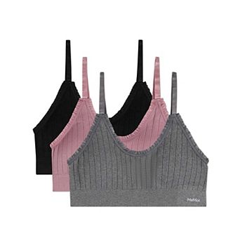 Women's 3 Pair Pack Seamless Ruffle Trim Bra