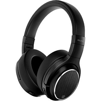 Delton Wireless Over-Ear Bluetooth Headphones, Noise Cancelling Stereo Headset with Mic, Black