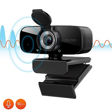 Delton C24 1080p Webcam and Stand Bundle, Black