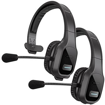 Delton 20X Wireless/Wired Computer Headset with Microphone (2-Pack), Black