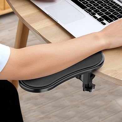Delton E5620 Computer Wireless Mouse & Ergonomic Arm Rest Bundle, Black