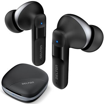 Delton T50 Bluetooth Earpiece/Headphone with Noise-Cancelling Mic, Black