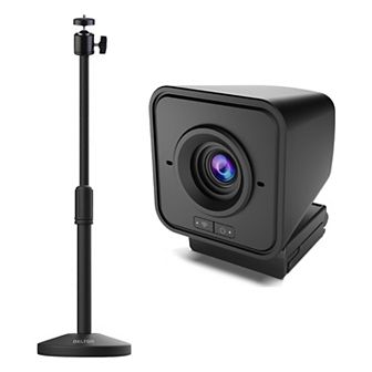 Delton C50 1080p Webcam and Camera/Webcam Stand Bundle, Black