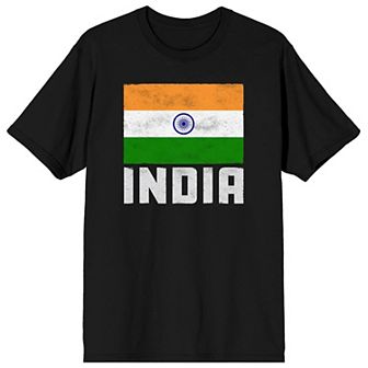 Men's Bioworld Indian Flag Graphic T-Shirt
