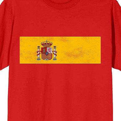Men's Bioworld Spain Flag Graphic Tee
