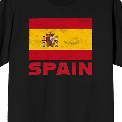 Men's Bioworld Spain Flag Graphic Tee