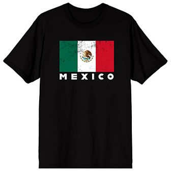 Men's Bioworld Mexican Flag & Mexico Graphic Tee