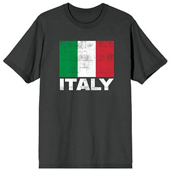 Men's Bioworld Italian Flag & Italy Graphic Tee