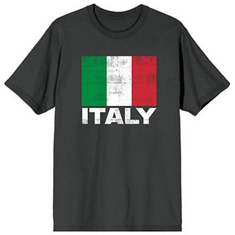 Men's Bioworld Italian Flag & Italy Graphic Tee