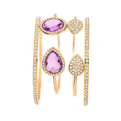 Jessica Carlyle Women's Bracelet Watch & 4-Bracelet Set