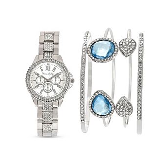 Jessica Carlyle Women's Bracelet Watch & 4-Bracelet Set