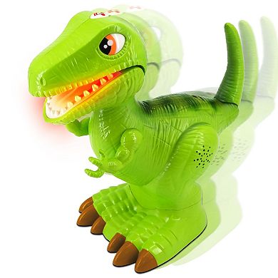 Kiddieland Light N' Sound Roar N' Go T-Rex Dinosaur Action Figure Toy