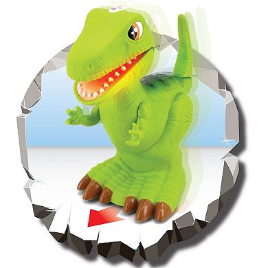 Kiddieland Light N' Sound Roar N' Go T-Rex Dinosaur Action Figure Toy