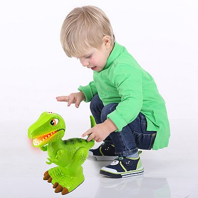 Kiddieland Light N' Sound Roar N' Go T-Rex Dinosaur Action Figure Toy
