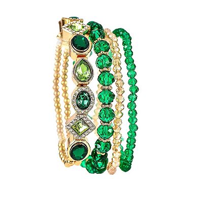 Jessica Carlyle Women's Bracelet Watch & 4-Bracelet Set - JC1234