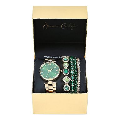 Jessica Carlyle Women's Bracelet Watch & 4-Bracelet Set - JC1234