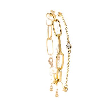 Jessica Carlyle Women's Two-Tone Watch & Bracelet Set - A2053S-22-B34