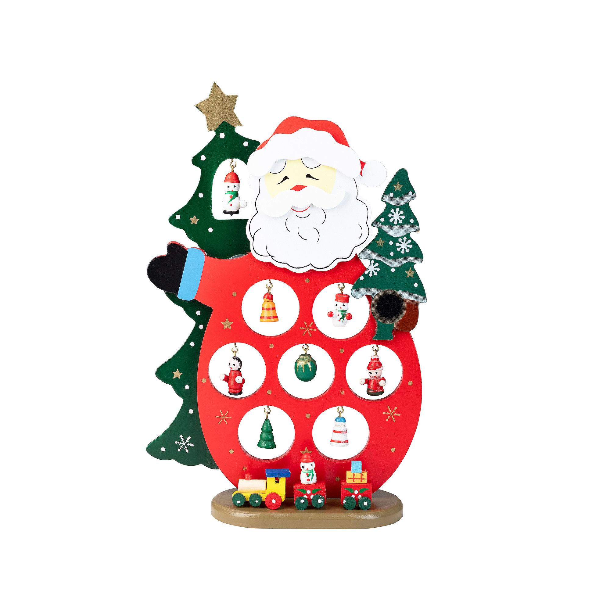 Northlight Santa Claus Cut-Out Ornament Holder Christmas Decoration Table D