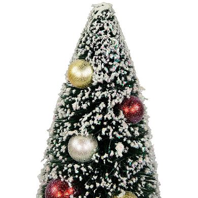 Northlight 12-Inch Frosted Sisal Pine Artificial Tree Table Decor