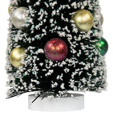 Northlight 12-Inch Frosted Sisal Pine Artificial Tree Table Decor