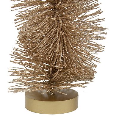 Northlight 14-Inch Glittered Spiral Sisal Christmas Tree Decor