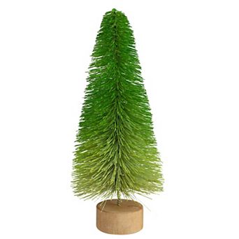Northlight 11-Inch Bottle Brush Pine Artificial Christmas Tree Decor