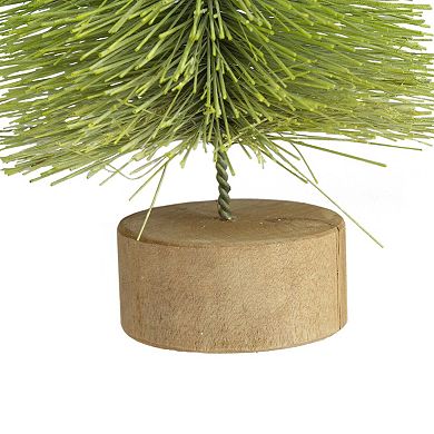 Northlight 11-Inch Bottle Brush Pine Artificial Christmas Tree Decor