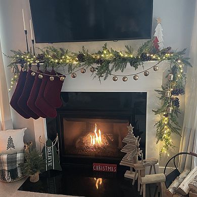 Northlight Rustic Wooden Christmas Tree with Star Decoration Floor Decor