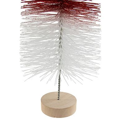 Northlight 15.5-Inch Glittered Sisal Christmas Tree Decor