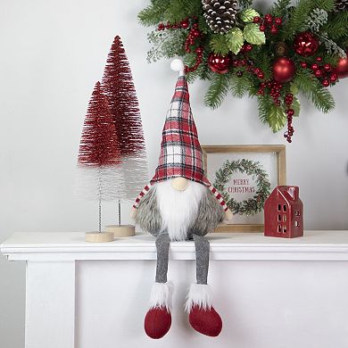 Northlight 12-Inch Glittered Bottlebrush Christmas Tree Table Decor