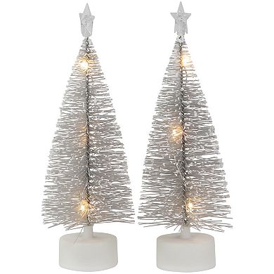 Northlight 2-pc. LED Mini Bottle Brush Christmas Village Trees Set