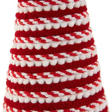 Northlight Candy Cane Swirled Christmas Cone Tree Table Decor