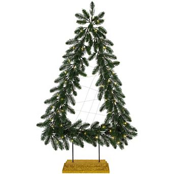 Northlight 3-ft. LED Artificial Pine Garland Christmas Tree Floor Decor