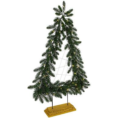 Northlight 3-ft. LED Artificial Pine Garland Christmas Tree Floor Decor