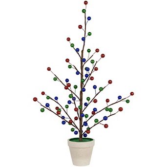 Northlight 2-ft. Glittered Ball Ornament Artificial Christmas Tree