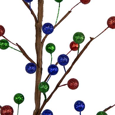 Northlight 2-ft. Glittered Ball Ornament Artificial Christmas Tree