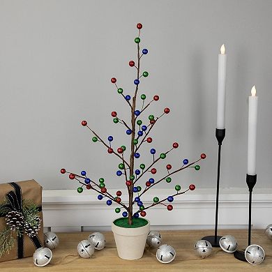 Northlight 2-ft. Glittered Ball Ornament Artificial Christmas Tree