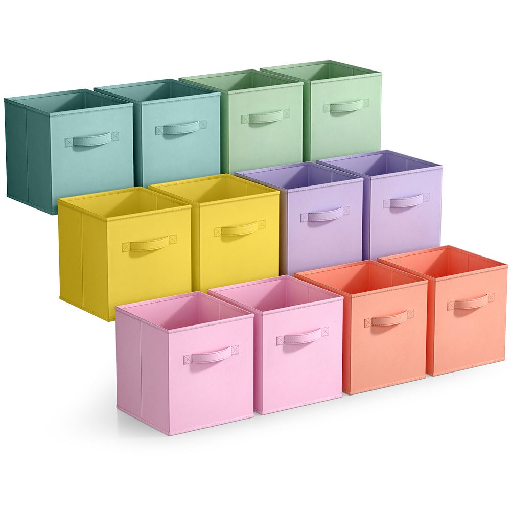Sorbus 13 Inch 12 Pack Foldable Cubes with Handle- for Home Home ...
