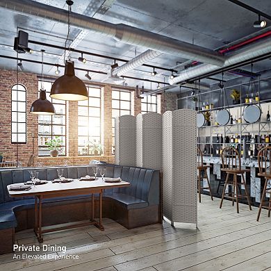 Sorbus 6 ft. Tall Extra Wide Double Hinged 6 Panel Room Divider - Folding Privacy Screens