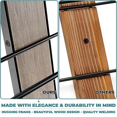 Sorbus 9 Bottle Wall Mounted Wine Rack - Perfect for Home Bar, Kitchen, Dining Room, and More