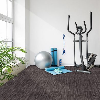 Sorbus 24 Tiles 96 Sq. Ft. Wood Grain Interlocking Mats Tiles- for Home, Playroom, Trade Show