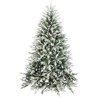 Northlight 6.5-ft. Real Touch™ Medium Flocked Snowcap Grove Artificial Christmas Tree