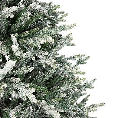 Northlight 6.5-ft. Real Touch™ Medium Flocked Snowcap Grove Artificial Christmas Tree