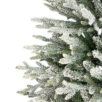 Northlight 6.5-ft. Real Touch™ Medium Flocked Snowcap Grove Artificial Christmas Tree