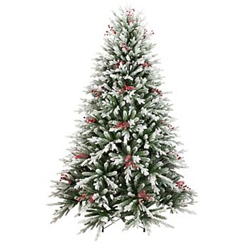 Northlight 6.5-ft. Real Touch™️ Flocked Grove Fir Artificial Christmas Tree